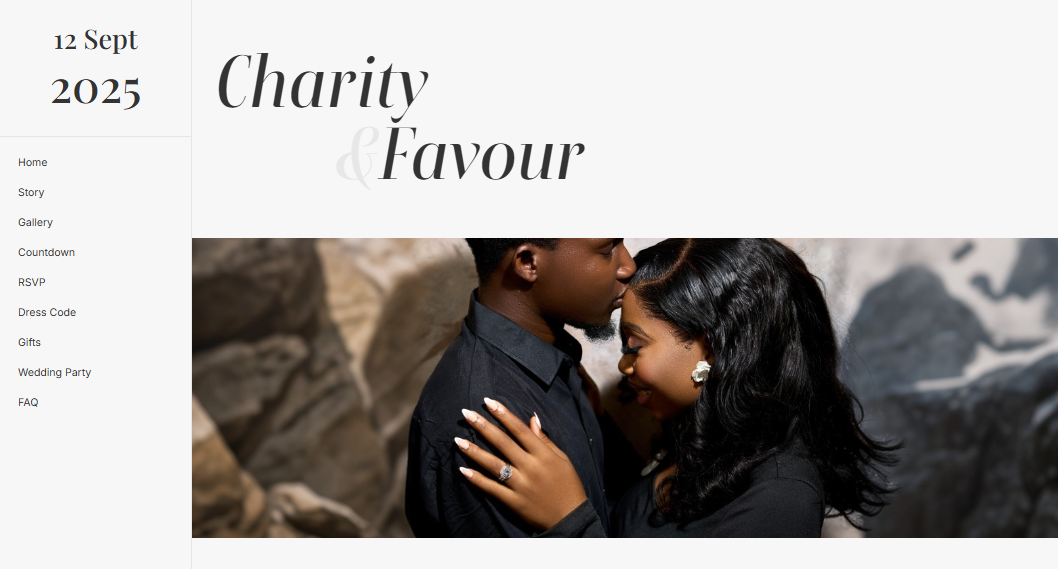 CHIDOREK, A wedding website